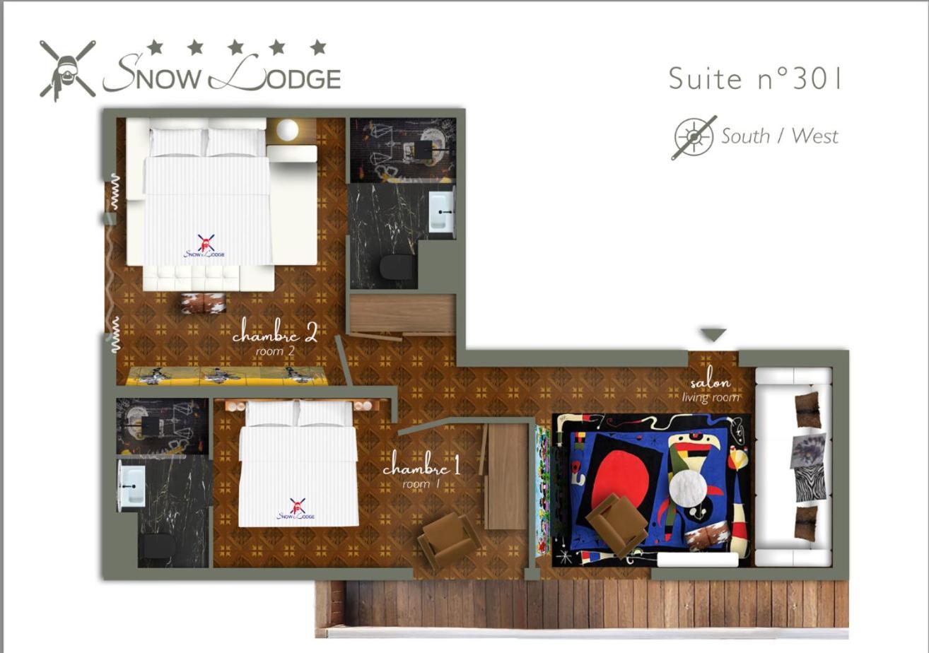Snow Lodge Hotel Courchevel 1850 Dış mekan fotoğraf