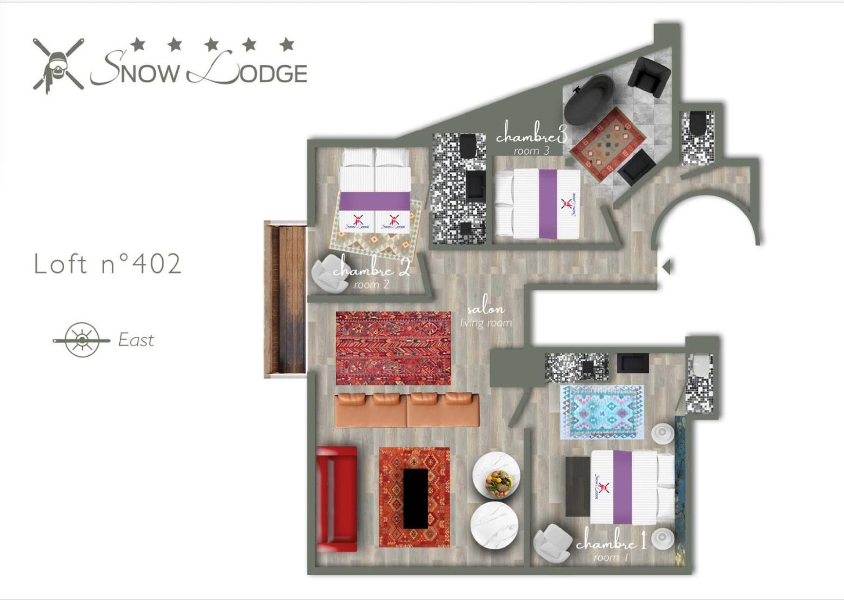 Snow Lodge Hotel Courchevel 1850 Dış mekan fotoğraf