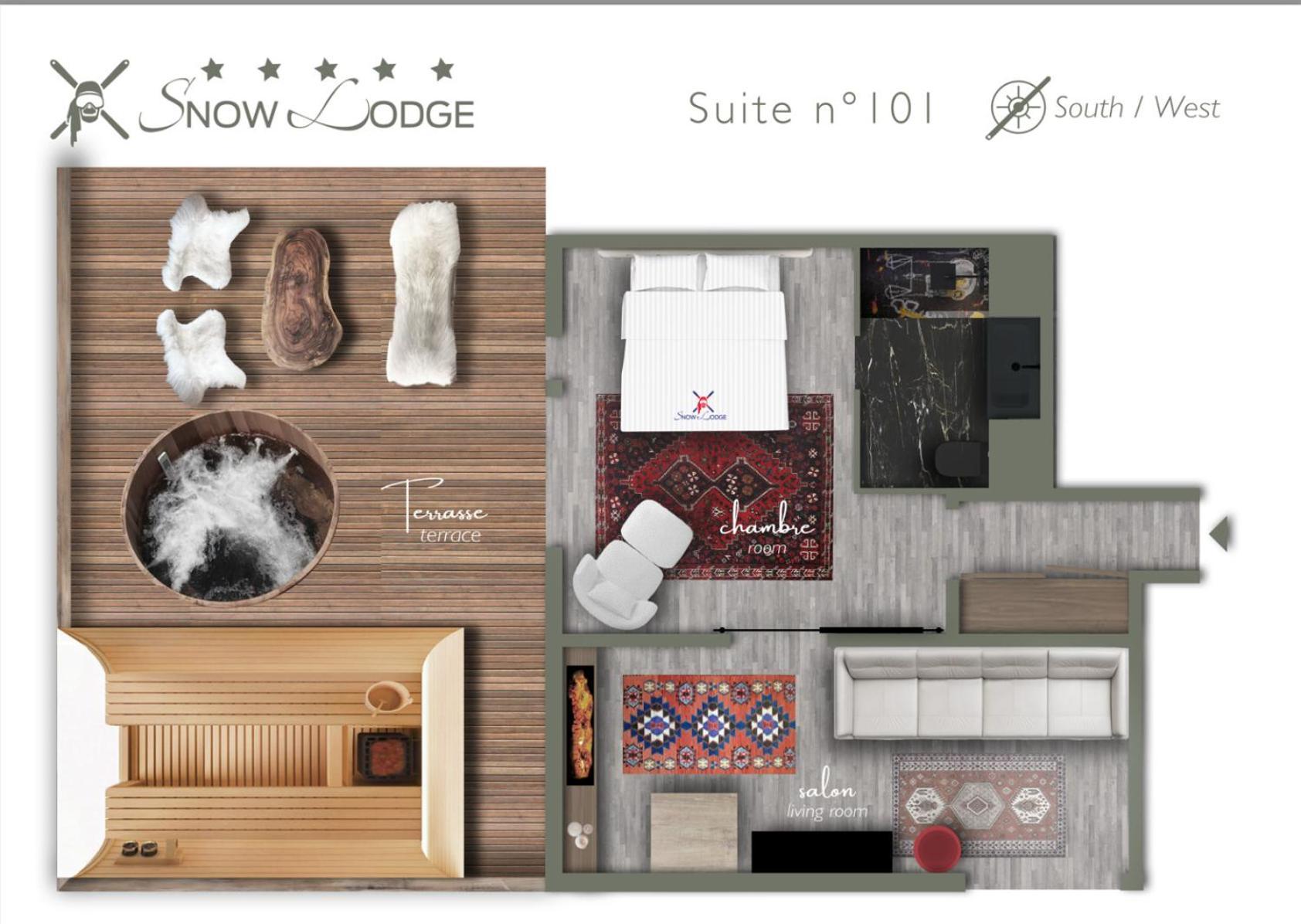 Snow Lodge Hotel Courchevel 1850 Dış mekan fotoğraf