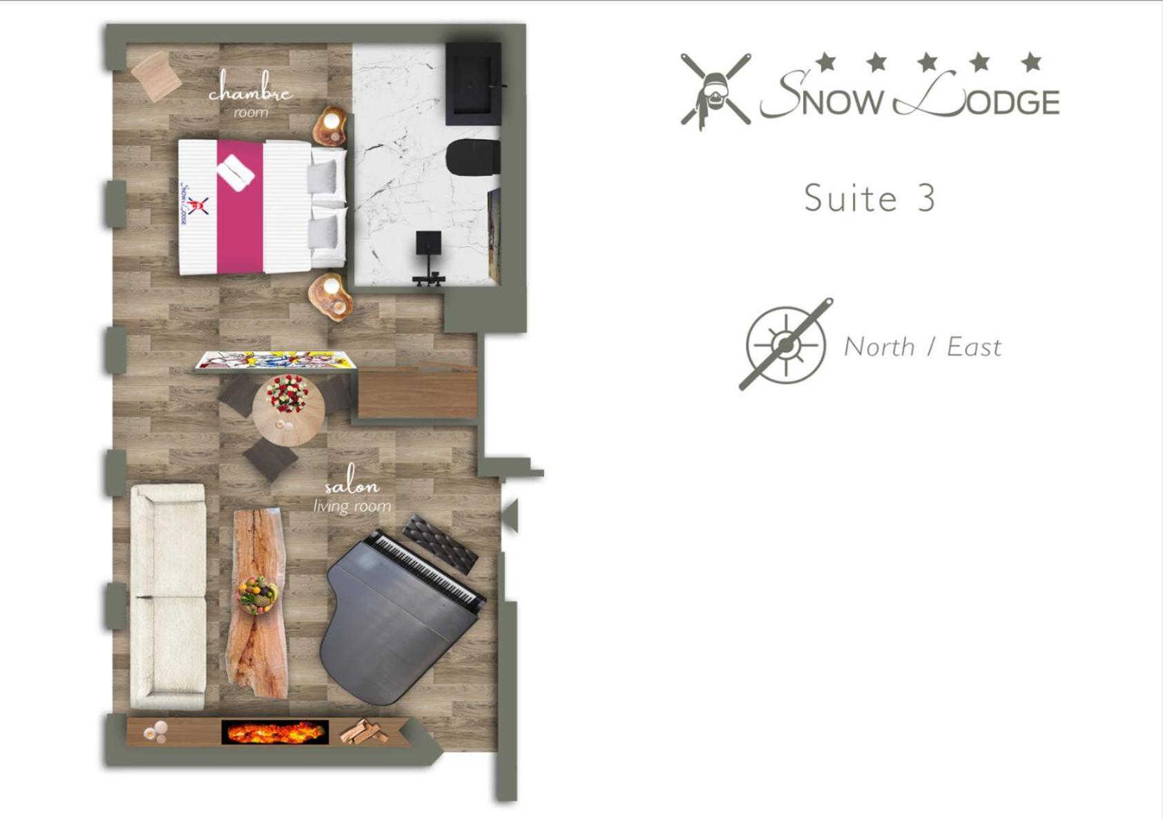 Snow Lodge Hotel Courchevel 1850 Dış mekan fotoğraf